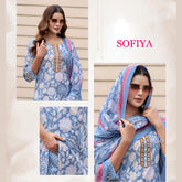 Mystic 9 Sofiya Volume 2 Design Number 2003 Cambric Cotton Kurti Set
